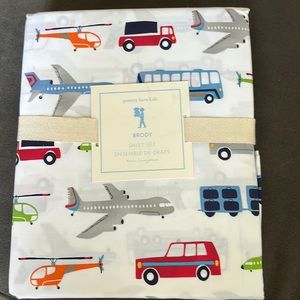 BNWT ‘Brody’ twin sheet set by Pottery Barn Kids